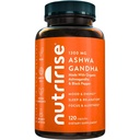 NutriRise Organdha Root Capsules with Black Pepper, 1300mg, 自然压力和Mood, 甲状腺, 以及Immune支助补编, Clarity, Focus & Energy, Gluten Free, 120 Counter