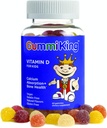 Gummi King Vitamin-D 补充品,草莓/莱蒙/橘子/葡萄/樱桃/柚子,60个