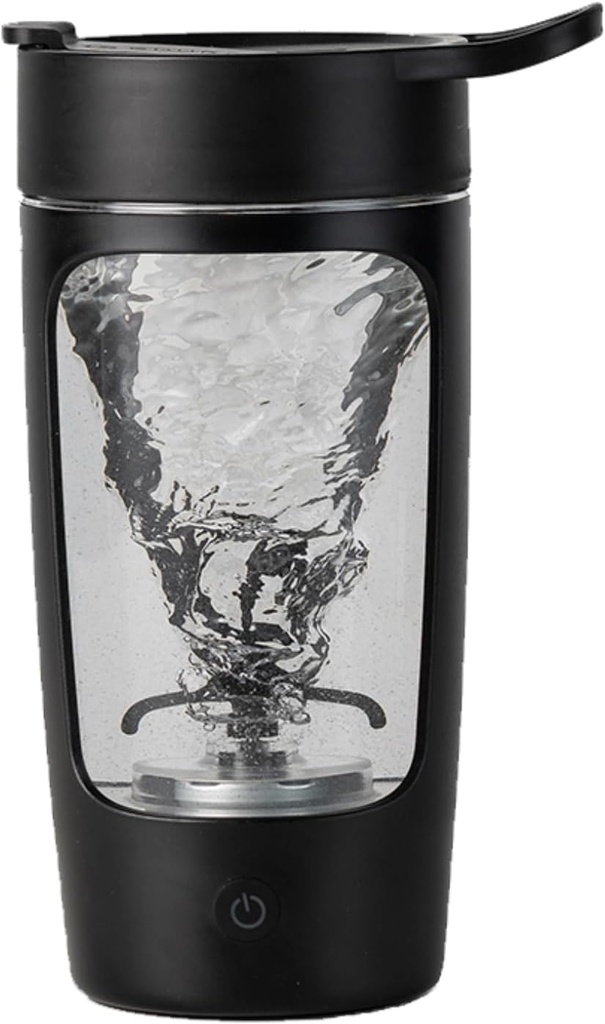 电动摇摆瓶,Blender瓶用于蛋白质混合剂,Tritan QQ BPA FreeQQ 便携式混合剂杯,可充电摇摆杯和餐具替换摇摆,22 oz(黑色)