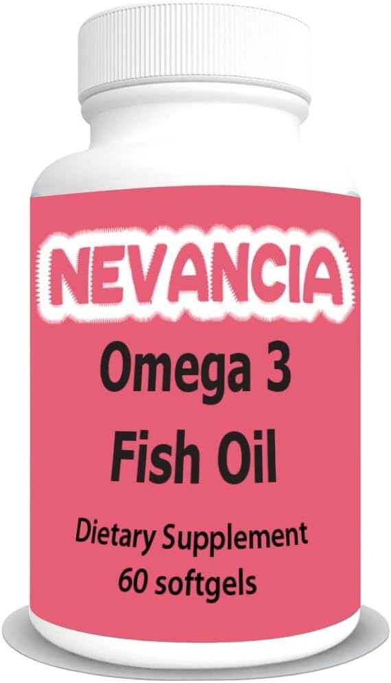 在DHA & EPA中Omega-3鱼油高,1200毫克Omega-3,Ultra Potent,促进心脏和脑健康,天然柠檬味,60软胶