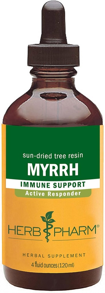 用于免疫系统支持的Herb Pharm Myrrh液体提取器 - 4 Ounce