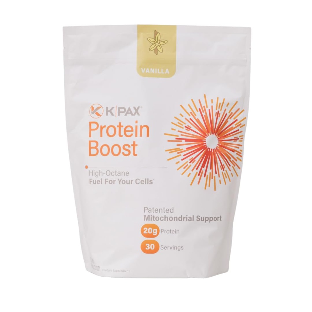 K* PAX KPAX Immune蛋白混合剂、Mitochondrial 支持公式+绿色超级食品和Probiotics Vanilla 2 - Pound