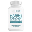 海洋Collagen和Hyaluronic酸补充物,Aloe Vera Leaf Gel和维生素E Collagen Peptides Pills - Collagen 用于皮毛钉-90Collagen Caps的Hyaluronic酸补充物