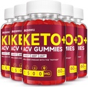Keto ACV Gummys - 1500mg Apple 苹果苹果苹果葡萄酒与母亲 - Vegan,非GMO,Organic Apple 苹果苹果葡萄酒 Gummys for Men Men, Detox & Cleanse, 5 Pack