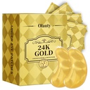 30对 24K 金眼罩 毛绒眼和暗圆眼的眼帕片 眼罩下帕片 皮肤护理 女性男性