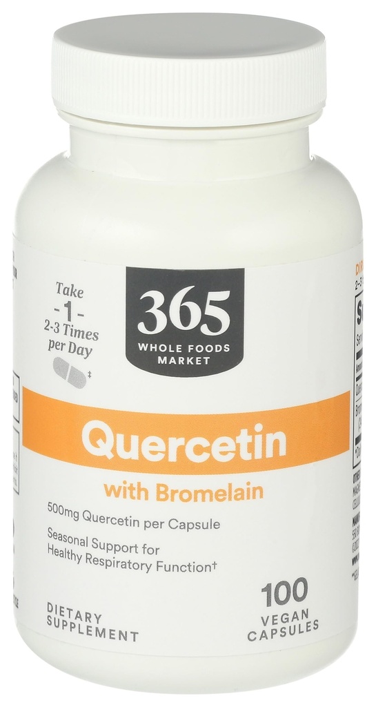全食品市场, Quercetin 和 Bromelain, 100 计数