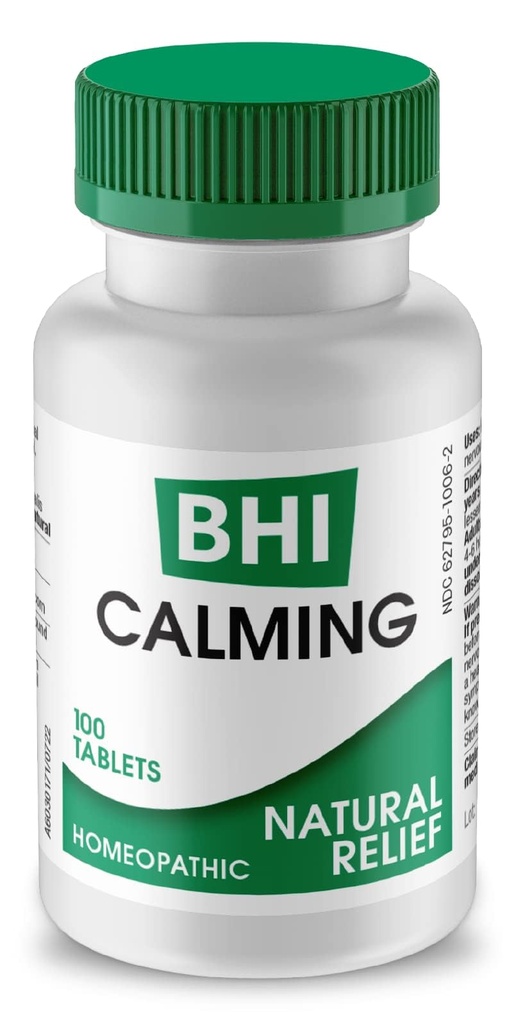 BHI 镇定压力救济 10 天然活性成分有助于恢复平衡, 支持镇定 Mood & Sleep - 放松心智和身体 与激情花香蜜糖 & Valerian Root - 100 片