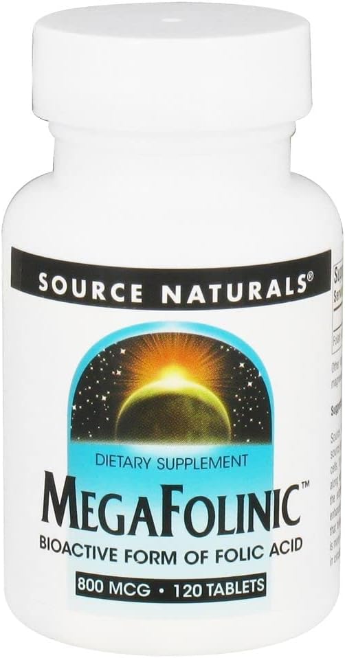 资料来源:Naturals MegaFolinic 800mcg 生物活性叶酸、脑细胞健康 -- -- 120片