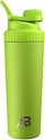 AeroBottle Cryo Shaker Cup,绝缘无锡钢水瓶和蛋白质沙克,Mixes Protein和预工作与涡轮混合技术,无搅拌球或Wisk,26oz,生态冲击绿色