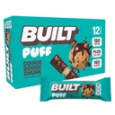 建造了酒吧,Puff蛋白棒,Cookie Dough Chunk Puff,15g蛋白棒,On-The-Go Bars,只有160个卡路里,8g糖,Collagen, Not Gluten Free, 12个伯爵