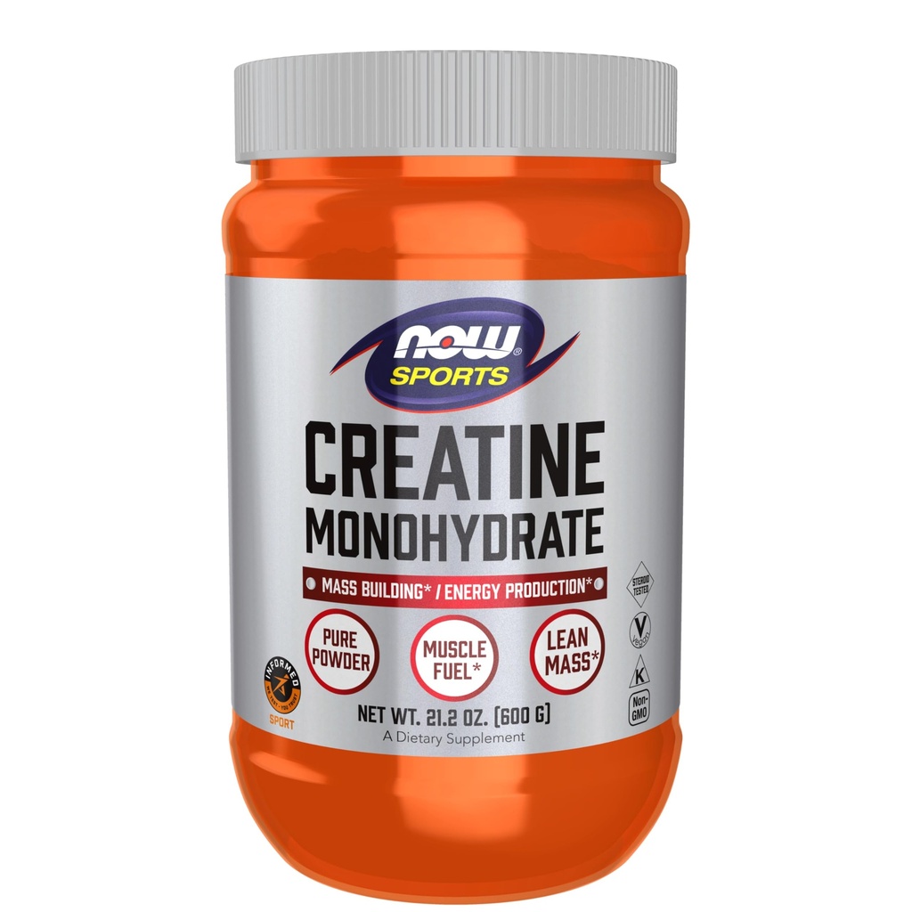 Now Foods Sports 营养,Creatine 单水合物粉,大众建筑*/能源生产*,21.2Ounce