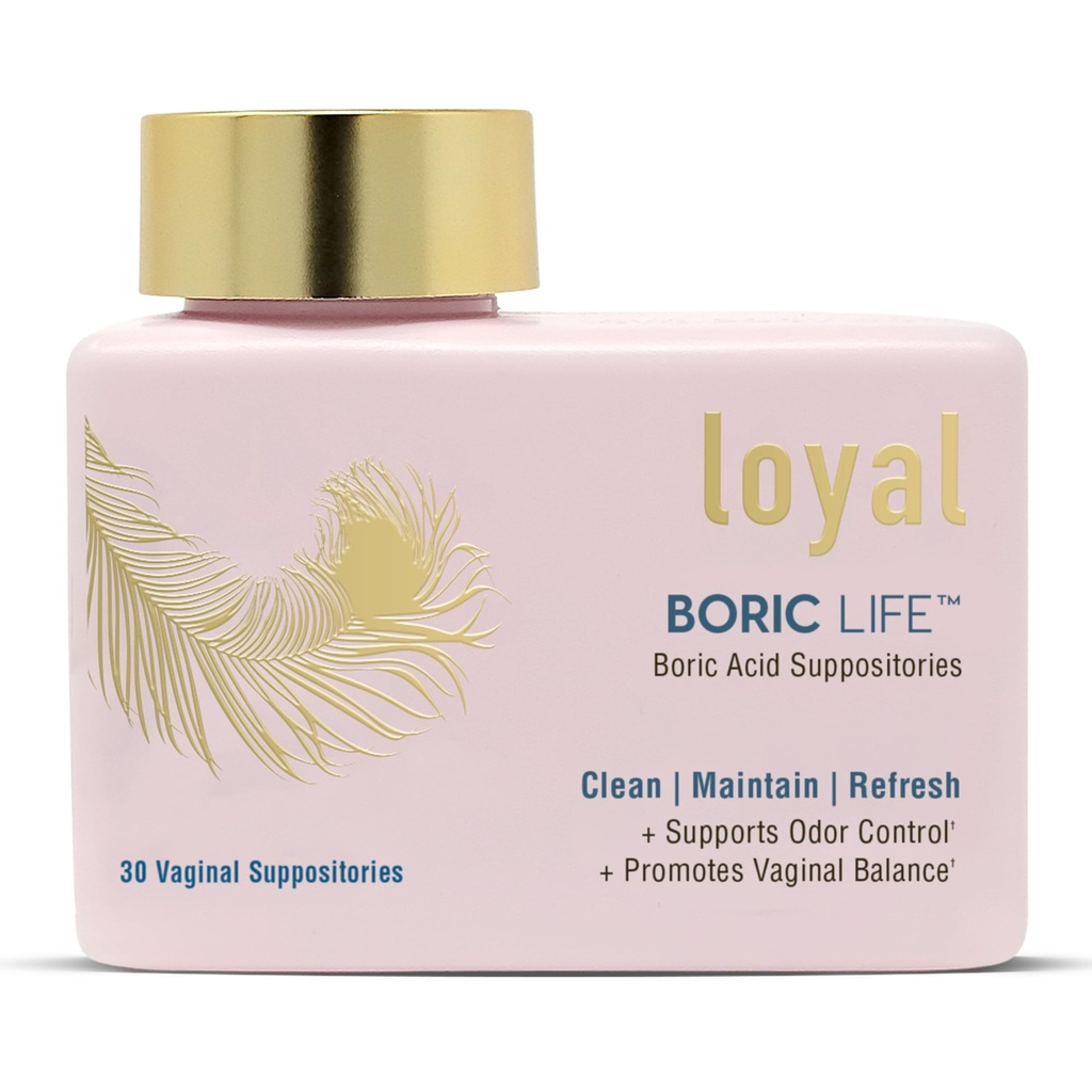忠诚的Boric生活 - Boric Acid 阴道假设 - 600mg - 支持阴道控制 - 促进阴道平衡 - Soothes discomfort - 在美国制造 - 30 Counter