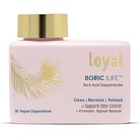 忠诚的Boric生活 - Boric Acid 阴道假设 - 600mg - 支持阴道控制 - 促进阴道平衡 - Soothes discomfort - 在美国制造 - 30 Counter