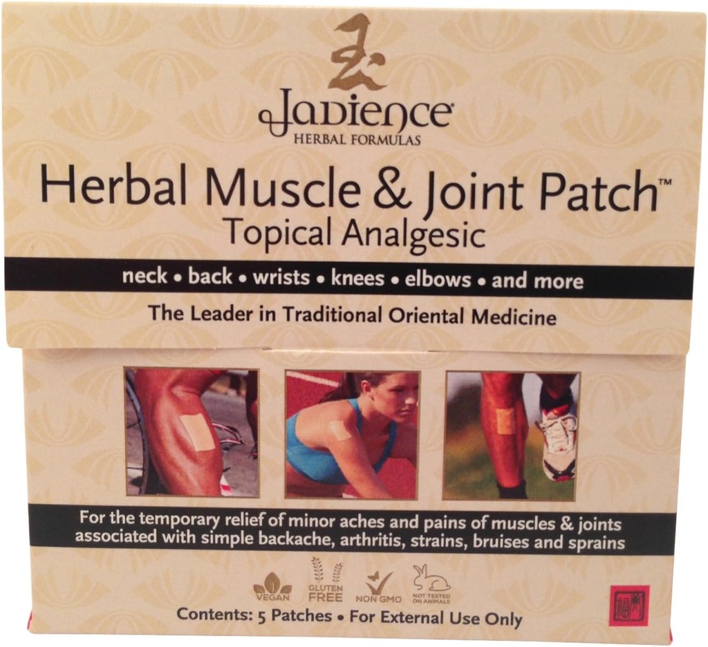 肌肉和联合疼痛救济的jadience补丁:5/Box – Dit Da Jow 公式用于酸颈,背部,肩部,手臂,手,手,手,手,手,手,手,脚,腿,膝盖和脚 → 天然麻醉