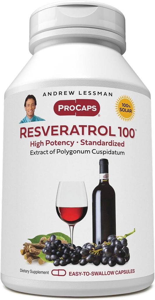 (原始内容存档于2018-09-21) (英语). Andrew Lessman Resveratrol-100mg - 30 Capsules - 红酒的受益者,自然产生的抗氧化剂,无酒精. 添加免费