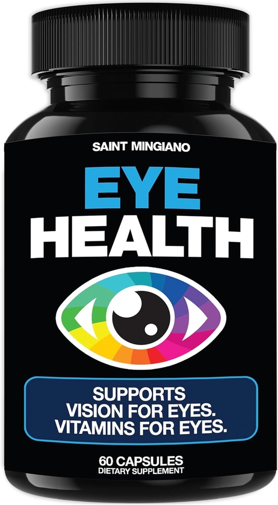 眼科护理与视觉维生素补充 60 Capsules - 支持眼筋,干眼,和视觉健康 - 支持视觉,视觉和美容健康 - 14 活动成份,Lutein.