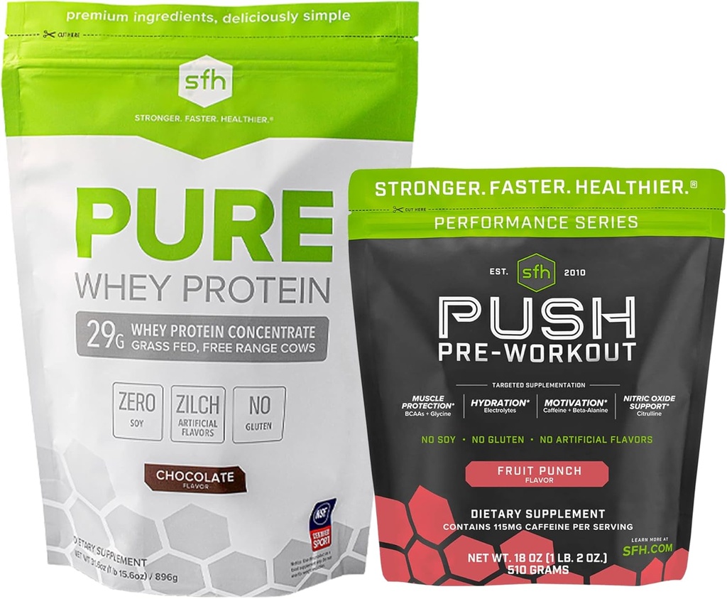 SFH 动机和增益工作包 纯 Whey 巧克力蛋白和推前工作粉