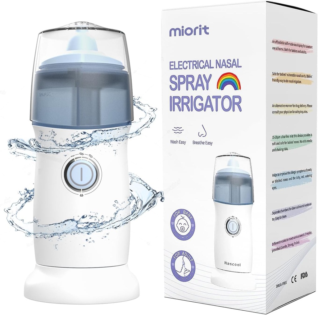 鼻水灌溉系统 Nasal Rinse Irigator - 供鼻水灌溉用的电网锅 - Sinus Rinse Kit