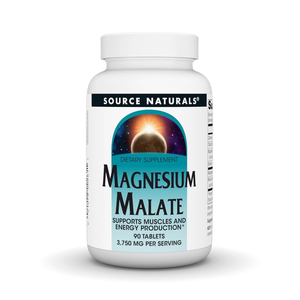 资料来源:Naturals Magnes Malate,支持肌肉和能源生产*,非GMO,蔬菜友好型镁补充剂,每架3 750兆吉 - 90块