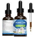 Petwelling Calming Care for Cats - Vet-Formulated行为支持 - Feline压力支持,情感健康 - Ashwagandha & Holy Basil Adapologin - Holistic Cat Supplement 2 oz (59毫升)