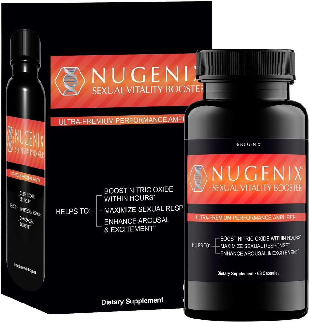 Nugenix 性生命力促进器 -- -- 男子超高精度性能放大器 -- -- 硝酸氧化物补充剂,63 Capsules