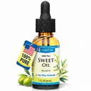 De La Cruz Ear Wax Releaser 和 Earwax 软化器,100%纯甜油用于耳朵、轻质和天然耳油 - 1 Fl OZ