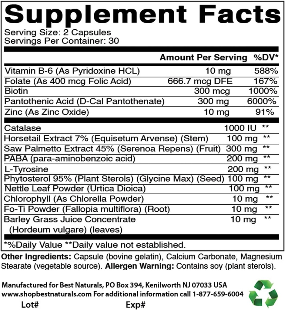 反灰发公式 & Ashwagandha 提取 500 Mg