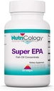营养学超级EPA - Omega 3 补充品,鱼油集中,EPA,DHA,Omega 3 脂肪酸,可持续来源的Anchovies,Softgels - 60 Counter
