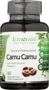翡翠实验室 Camu Camu - 植物来源维生素C, Bioflavonoids, 氨基酸和B类维生素 - 无葡萄糖, Vegan - 60 蔬菜罐头(30天供应)