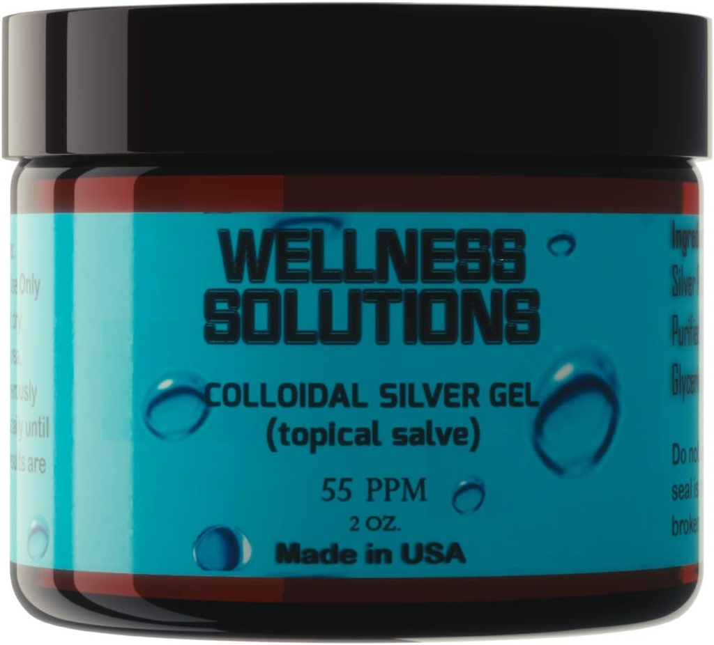 Coloidal Silver Gel - 健康解决方案 - 专题 Gel - Vegan & Gluten Free - 2 oz. - L8