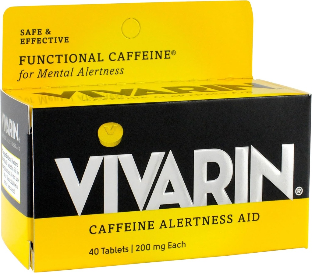 Vivarin Cafeine警戒援助,平板电脑40 ea(包2)