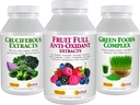 AndreW Lessman 3 产品健康食品包 - 60个计数的crucififerous 提取器,水果全抗氧化剂提取器和绿色食品综合体. 提供20+最健康食品的营养福利。