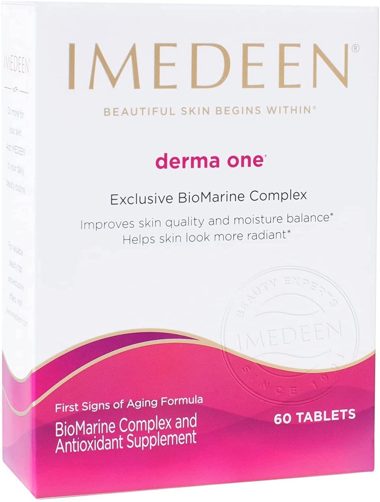 Derma 1 年老公式海洋综合体和抗氧化剂补充剂的初步标志