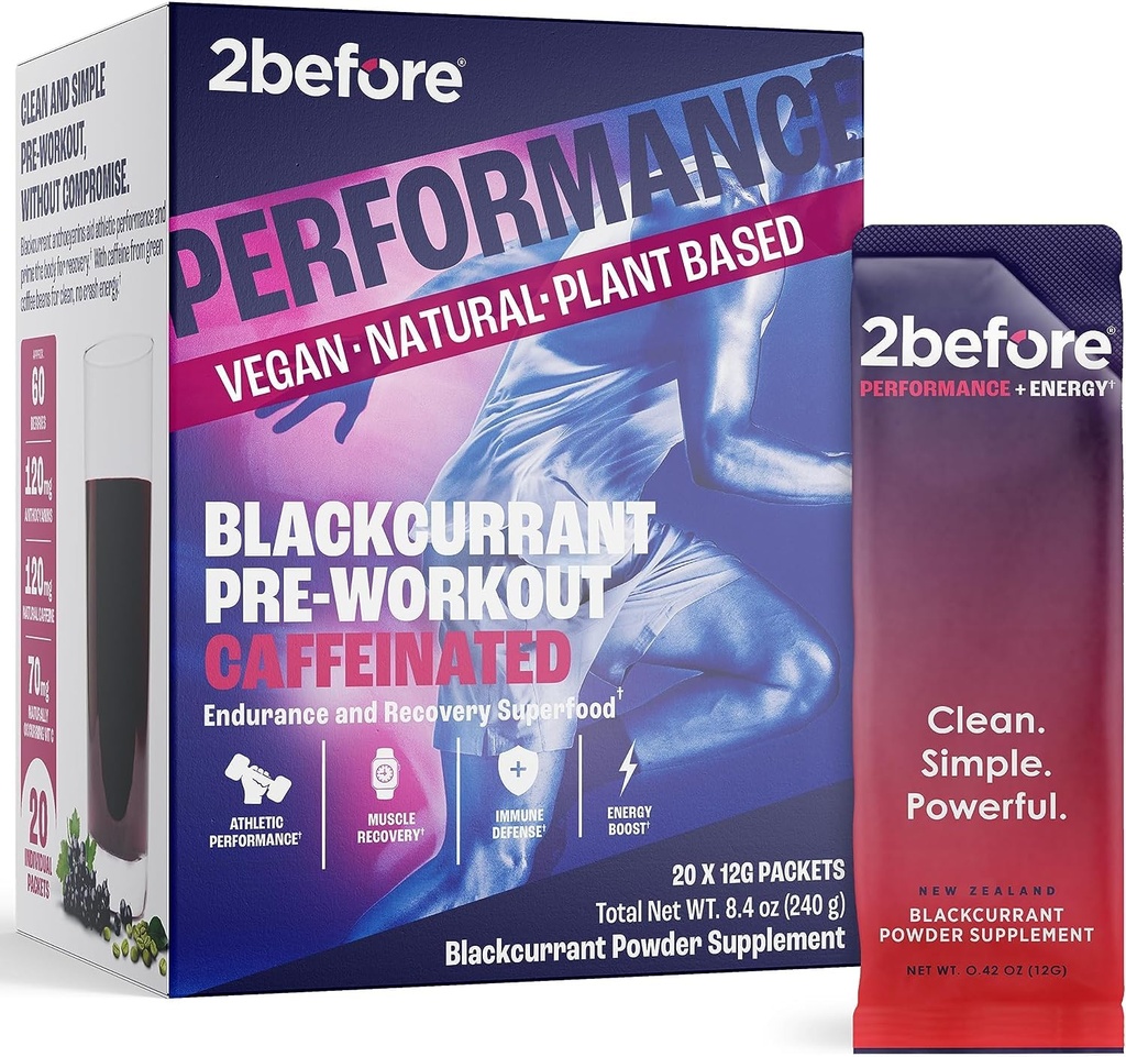 2 之前的全天然 Vegan Pre Workout, 有 120 mg Cafeine I 清洁能源,耐力,恢复 I Pre Workout 妇女和男子 I 20 x 个人包 I 知情体育认证 I 黑色曲线