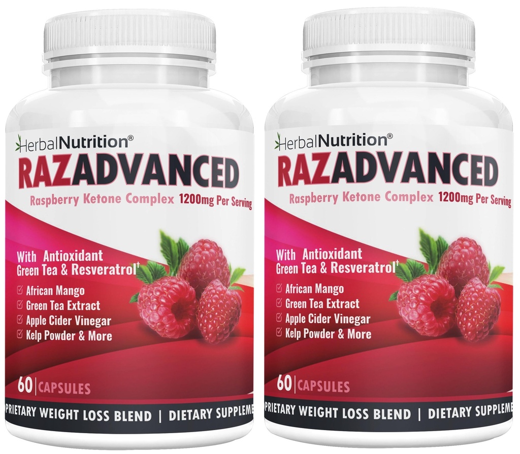 Raspberry Ketones Complex, 120 Capsules, Two Pack, 1200mg Per Service African Mango, 苹果苹果苹果苹果醋醋,绿茶,Resveratrol, Acai水果, Kelp, 以及葡萄果饮食和体重管理补编
