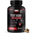 FORCE FACTOR测试 X180 男子培养肌肉、增强力量、提高性能的未释放睾丸酮助推器,男子健康睾丸酮补充剂,90