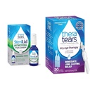 TheraTears SteriLid 眼皮清洁器和干眼治疗润滑剂眼药箱,2 fl oz 和 30 Vials