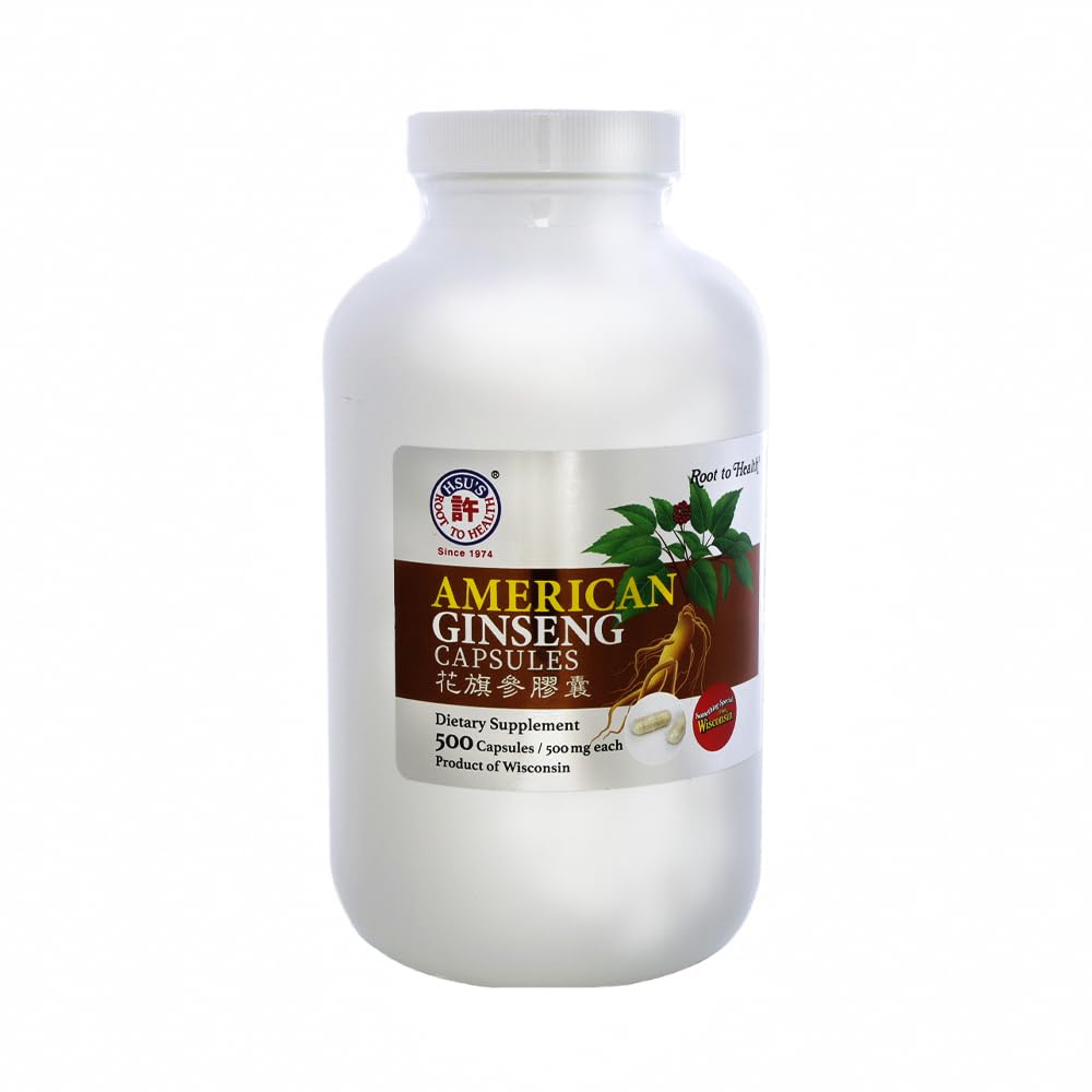 Hsu's American Ginseng Capsules - 500ct