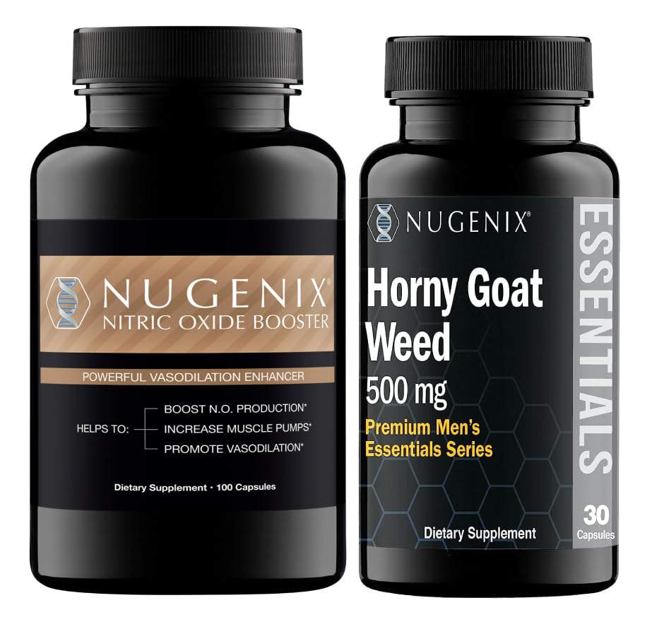 Nugenix Nicric Oxide 助推器和Horny山羊杂草 男性补充剂