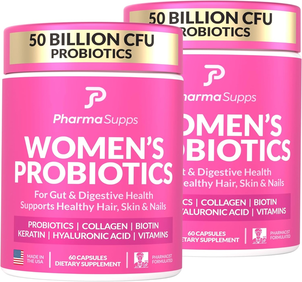 ADVANCED 妇女对口腔健康的避孕药——头发、皮肤、钉子维生素支持——50亿 CMFU w/Collagen, Biotin & Keratin——消化健康和布洛廷救济的避孕补充,美国-马德