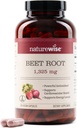 NatureWise Beet Root Capsules 1325mg 与有机比特罗(Beetroot)——Nitric Oxide促进流通和心脏健康支持-维冈,无Gluten,非GMO-240 Capsules[120日供应]