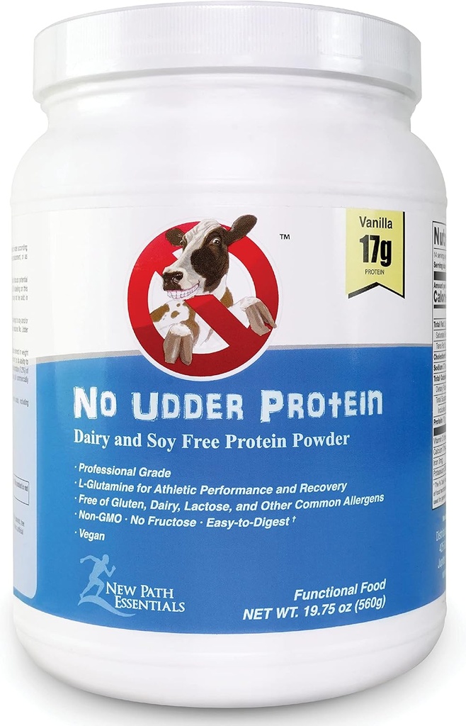 没有Udder蛋白乳制品 免费Vegan Soy 免费蛋白粉 香草Delight
