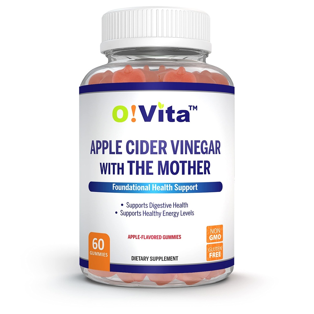 Apple Cider Vinegar Gummys with The Mother, Gluten Free, Vegan, Made with Pomagranate, Beet Root, 和维生素B12 for Energy - 60 非GMO Apple Flavored Gummys, 最多2-Month 供货公司