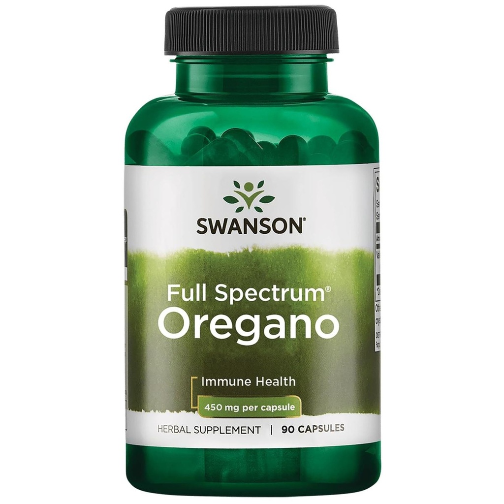 Swanson Oregano 450 Milligrams 90 Capsules