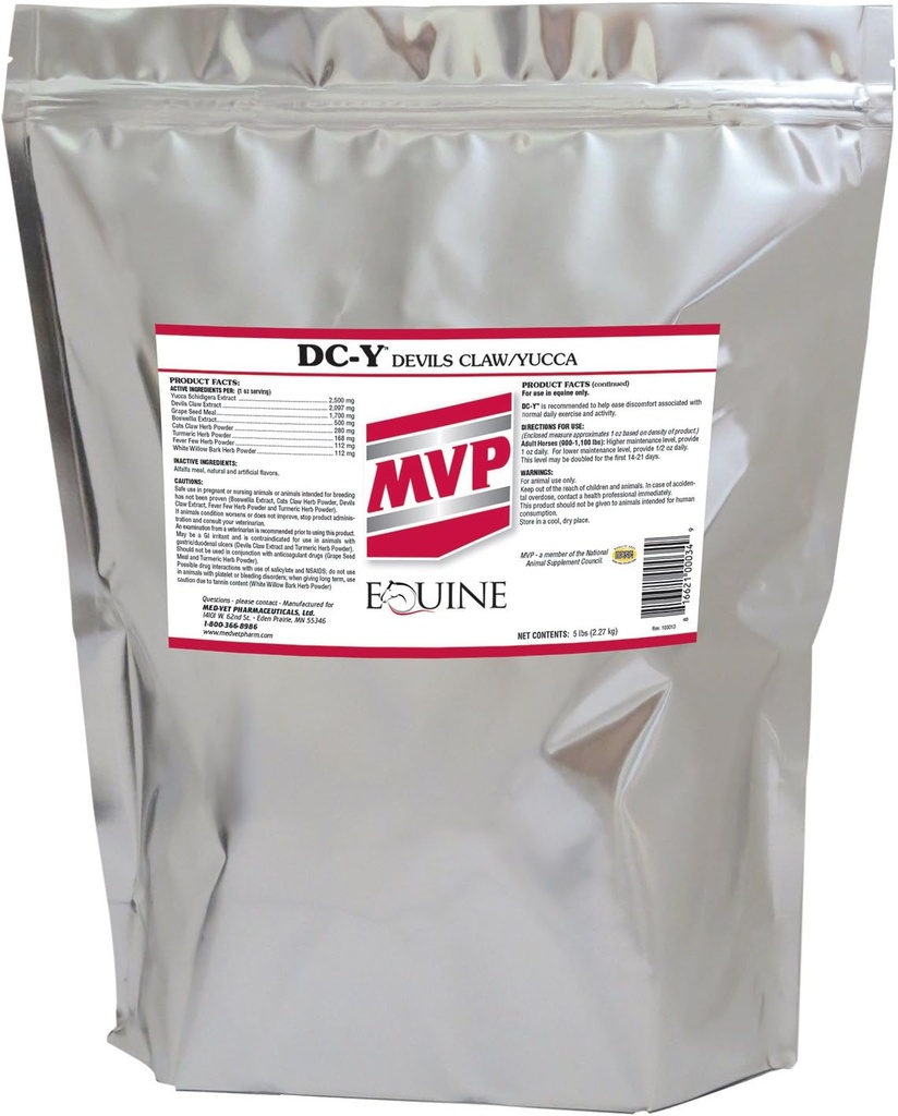 MVP DC-Y (5lb) Aids in 最小化与马的日常活动相关的疼痛和温柔......