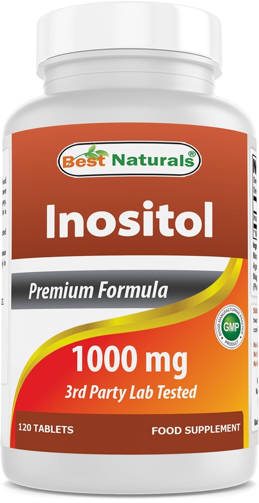 最佳天然素 Inositol 1000mg 120平板 - 也叫维生素B8