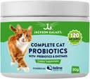 由Jackson Galaxy公司制作的完整Cat Probiotics & Enzymes 编剧 - 文摘支持,免疫支持 饮食补充 - 美国制造