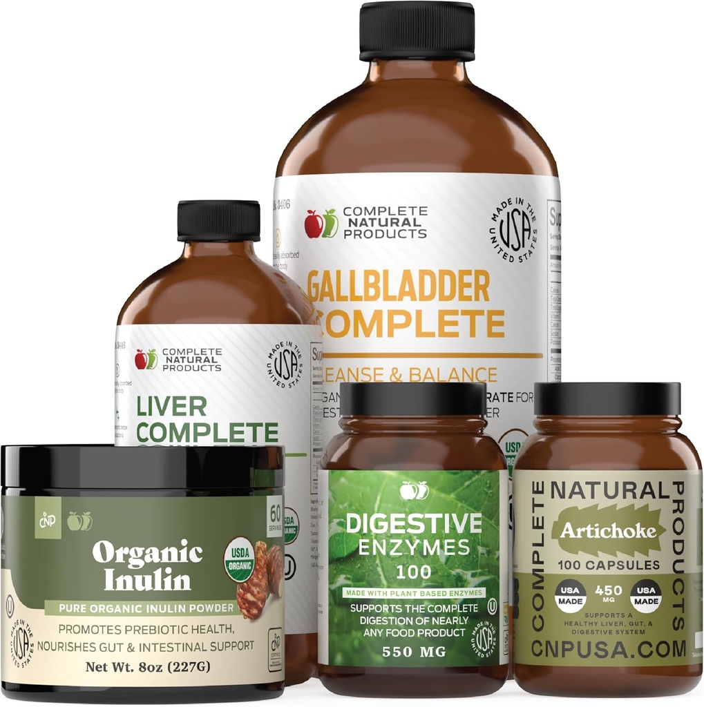 完整的天然产品文摘和Gut Health Bundle -- -- 完全戒毒和文摘平衡清洁