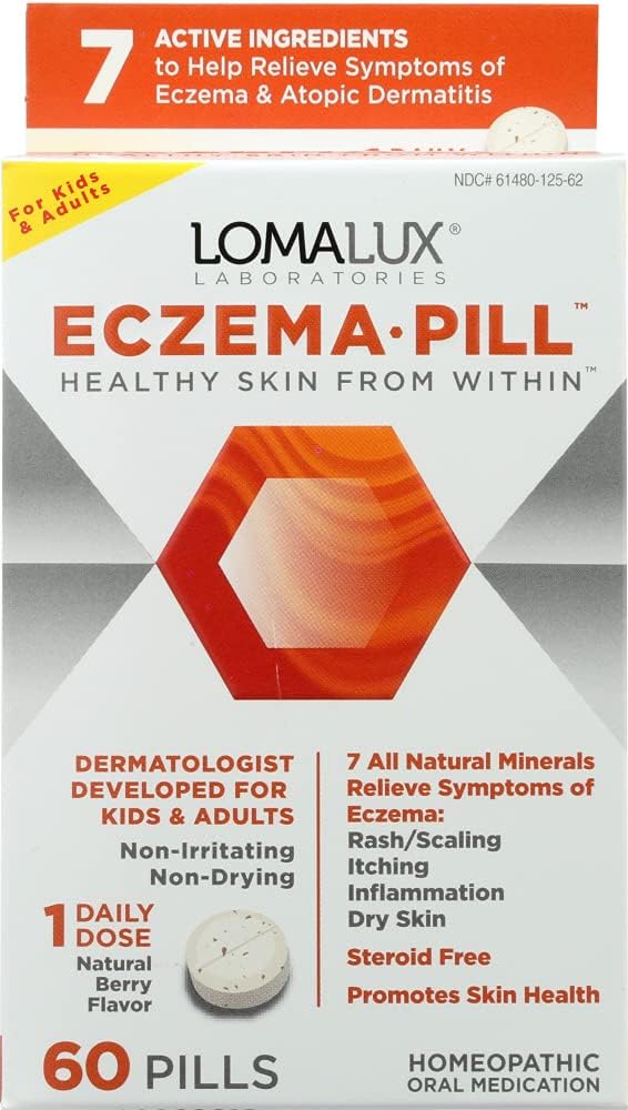 Loma Lux 实验室 Homopathic 补编, Eczema, 60 Counter (3 Pack)