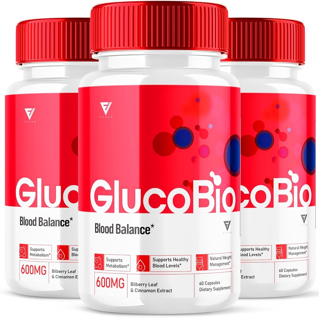 (3包) GlucoBio 健康与健康支持 Capsules Gluco 生物药丸 Gluco 生物天然维生素 总体健康与健康公式 Glycogen 支持补充, BioGluco Capsules (180 Capsules)